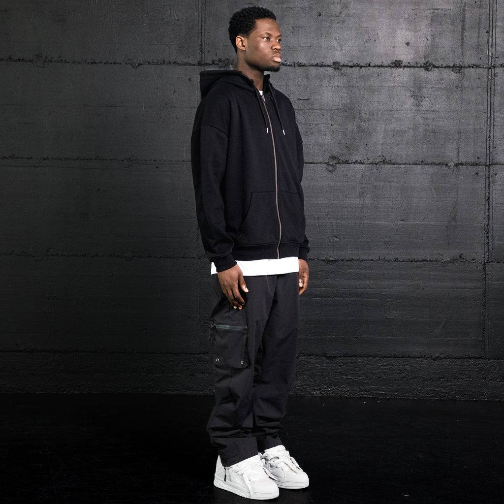 black identity zipper