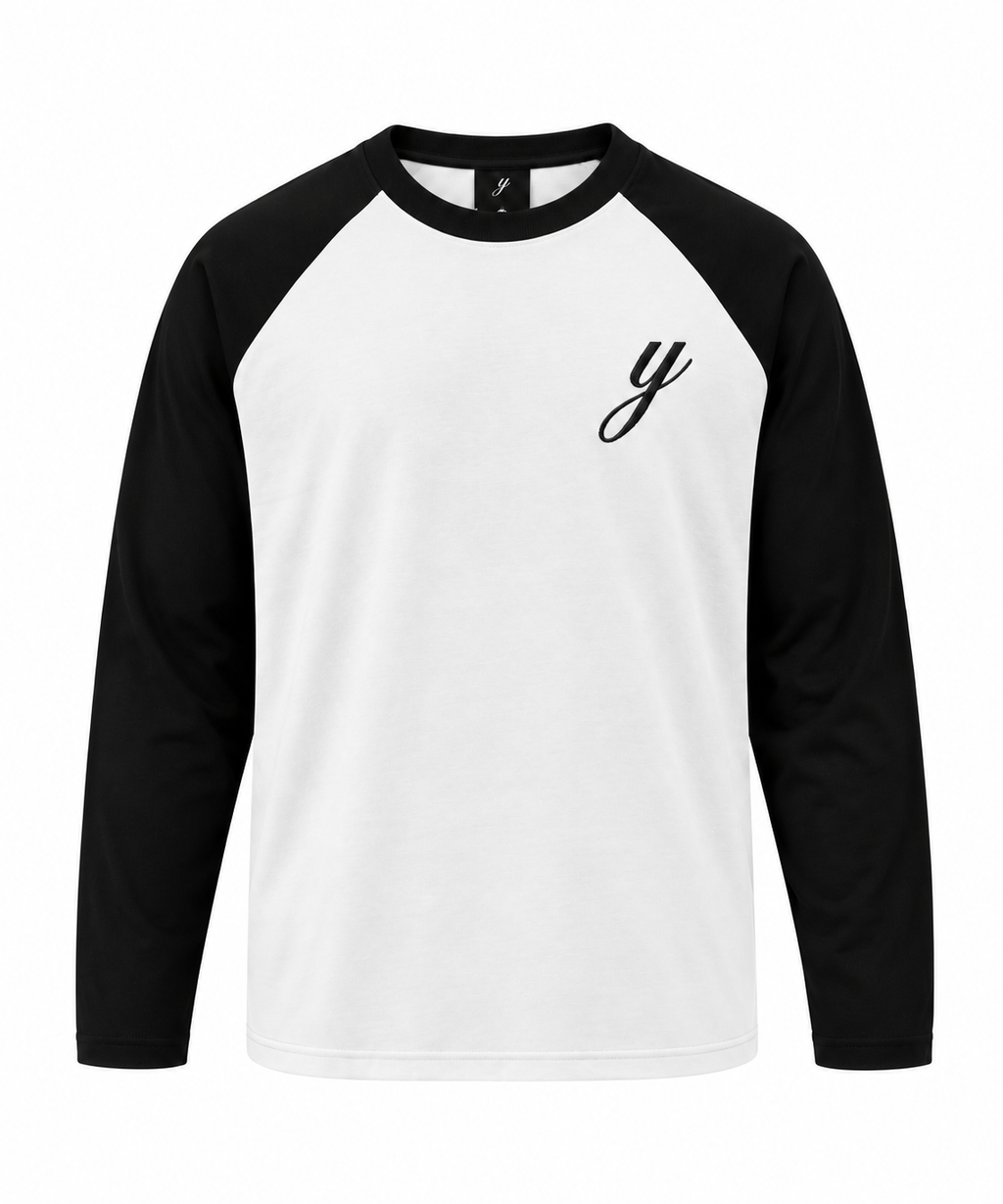 y longsleeve white / black