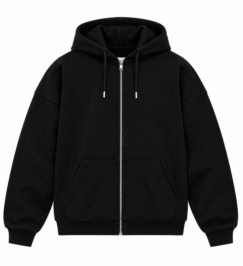 black identity zipper