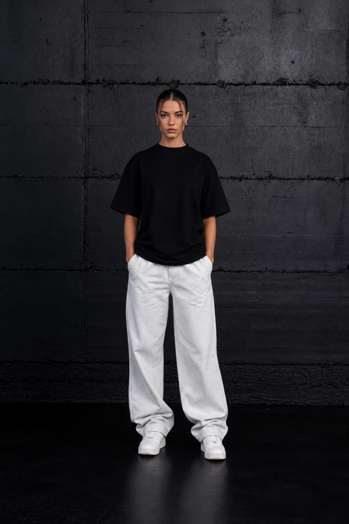 black blank tee