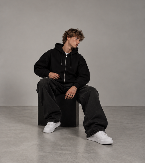 black identity zipper