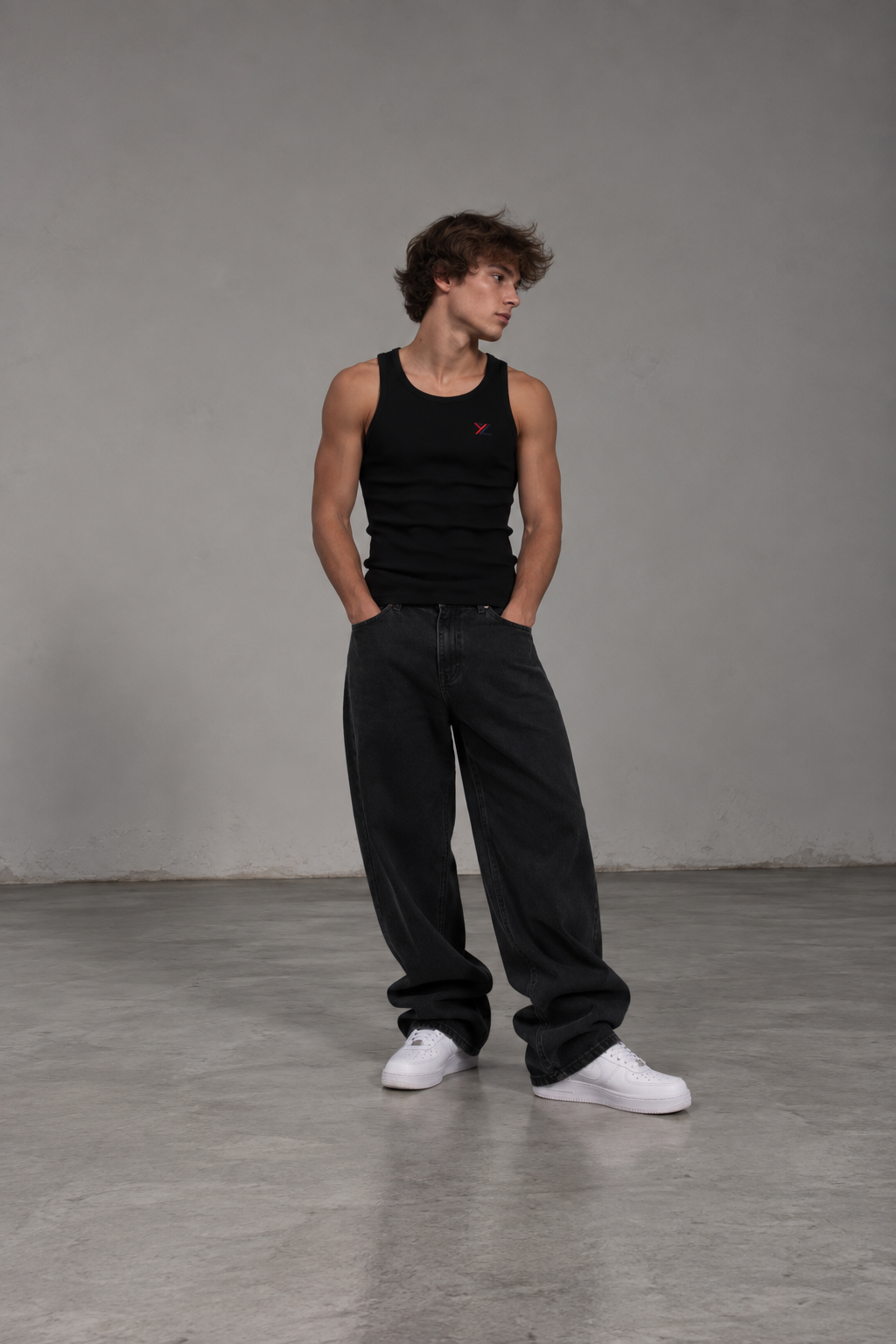 black tanktop