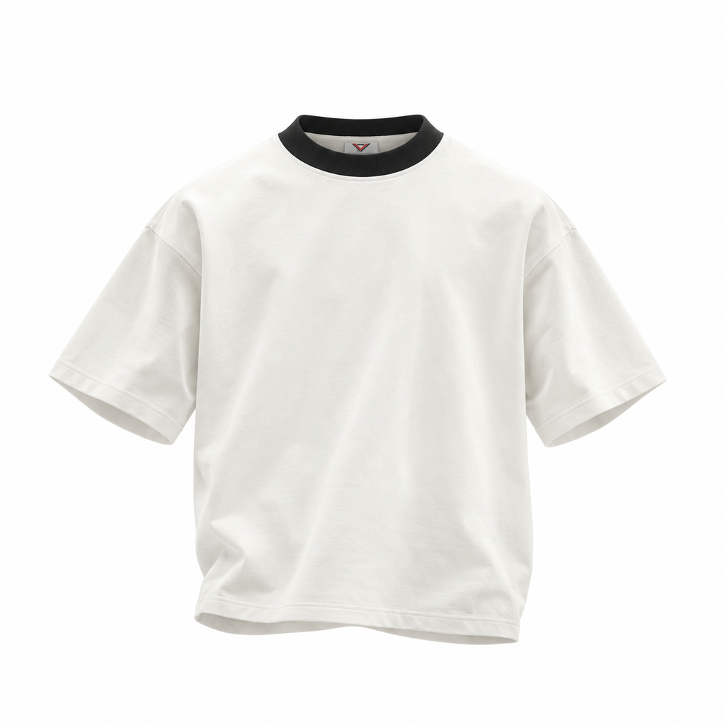white black tee