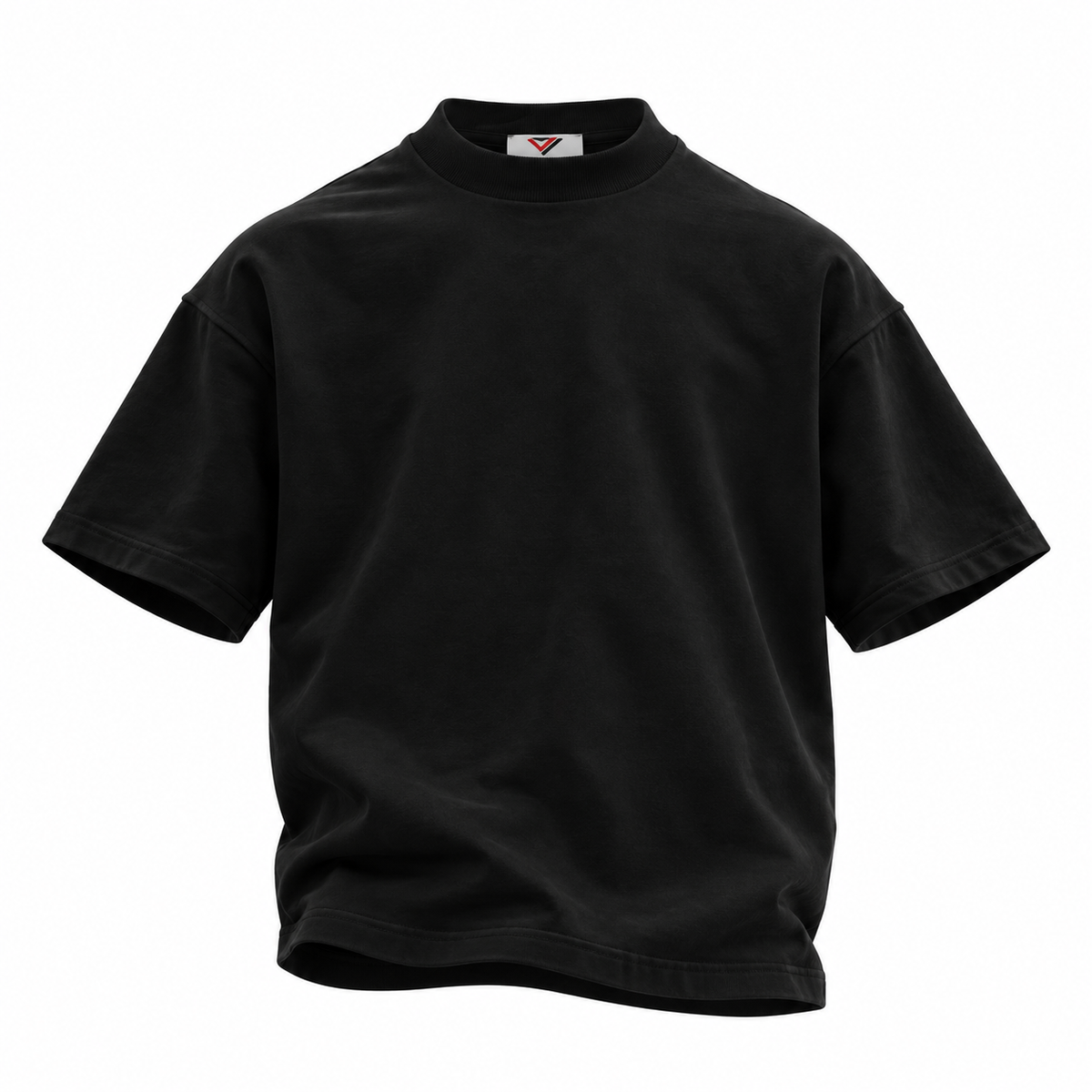 black blank tee