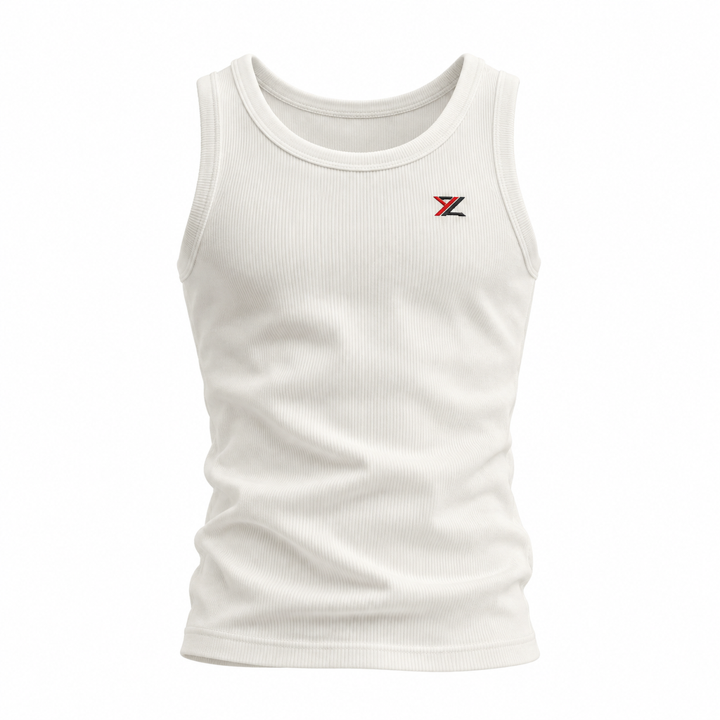 white tanktop